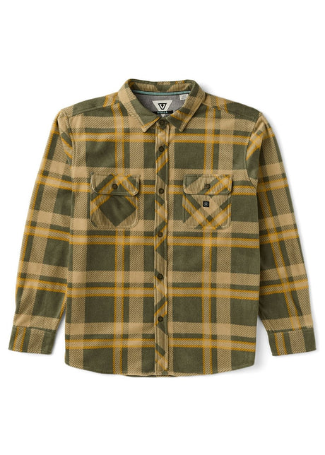 Vissla Eco-Zy Ls Polar Flannel in Surplus