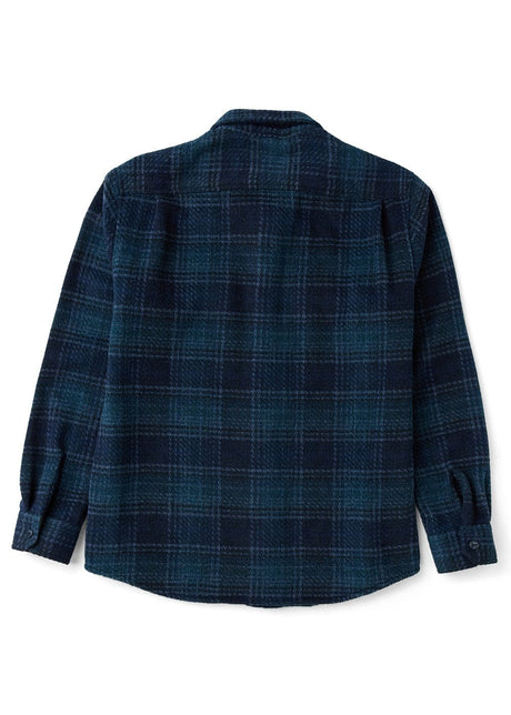 Vissla Creators Mind Games Eco Ls Flannel in Dark Naval, view 2