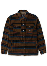 Vissla Peaks Sherpa Ao Eco Flannel Shirt in Dark Khaki