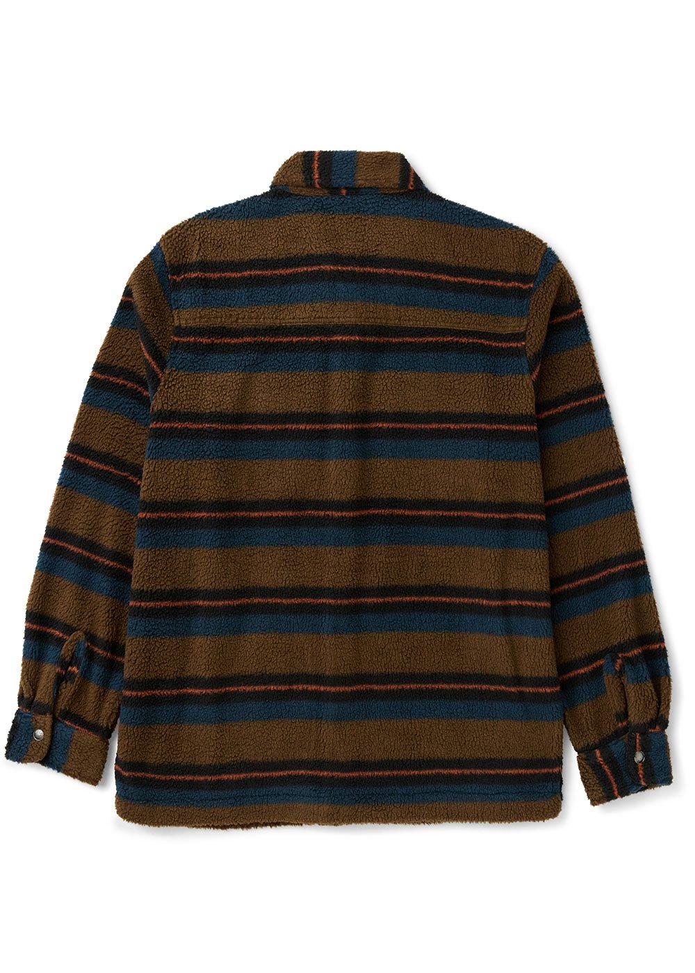 Vissla Peaks Sherpa Ao Eco Flannel Shirt in Dark Khaki, view 2