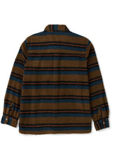 Vissla Peaks Sherpa Ao Eco Flannel Shirt in Dark Khaki, view 2