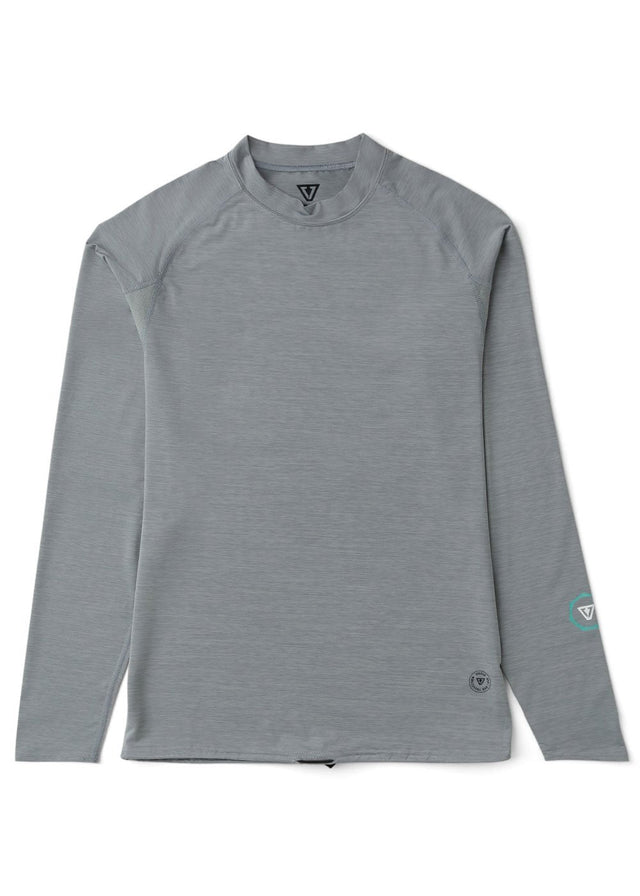 Vissla Warm Seas Eco LS Rash Guard in Grey Heather