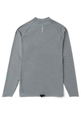 Vissla Warm Seas Eco LS Rash Guard in Grey Heather, view 3