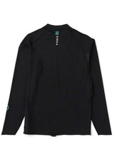 Vissla Warm Seas Eco LS Rash Guard in Black, view 4