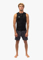 Vissla 7 Seas 2mm Front Zip Vest in Black