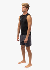 Vissla 7 Seas 2mm Front Zip Vest in Black, view 3