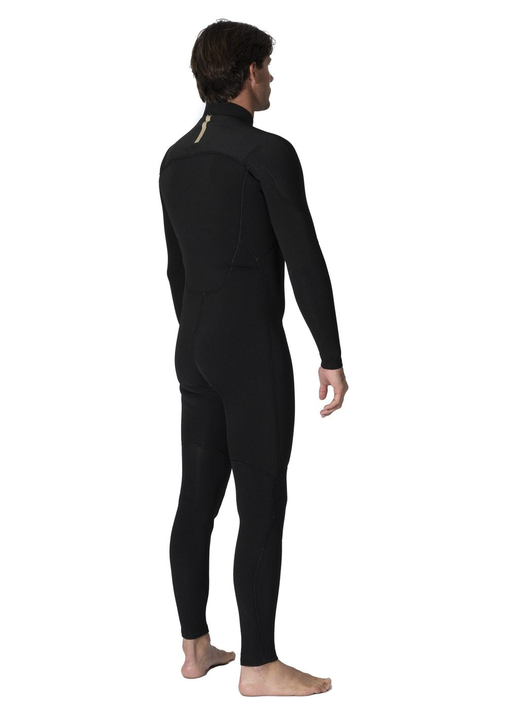 Vissla 7 Seas Comp 3/2 Full Chest Zip Wetsuit in Black, view 2
