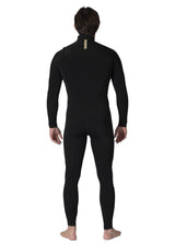 Vissla 7 Seas Comp 3/2 Full Chest Zip Wetsuit in Black, view 3