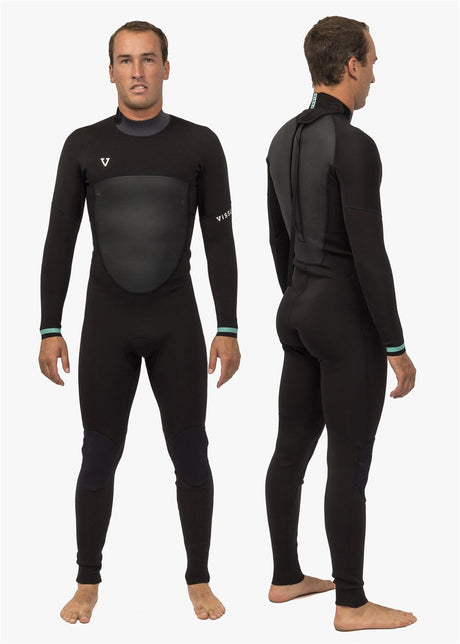 Vissla Easy Seas 3-2 Full Back Zip in Black