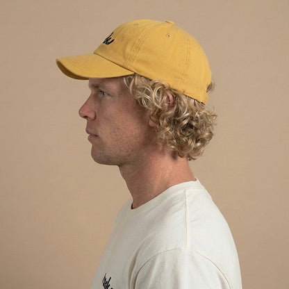 Surf Cap - Retro Strip Cap Burnt Yellow