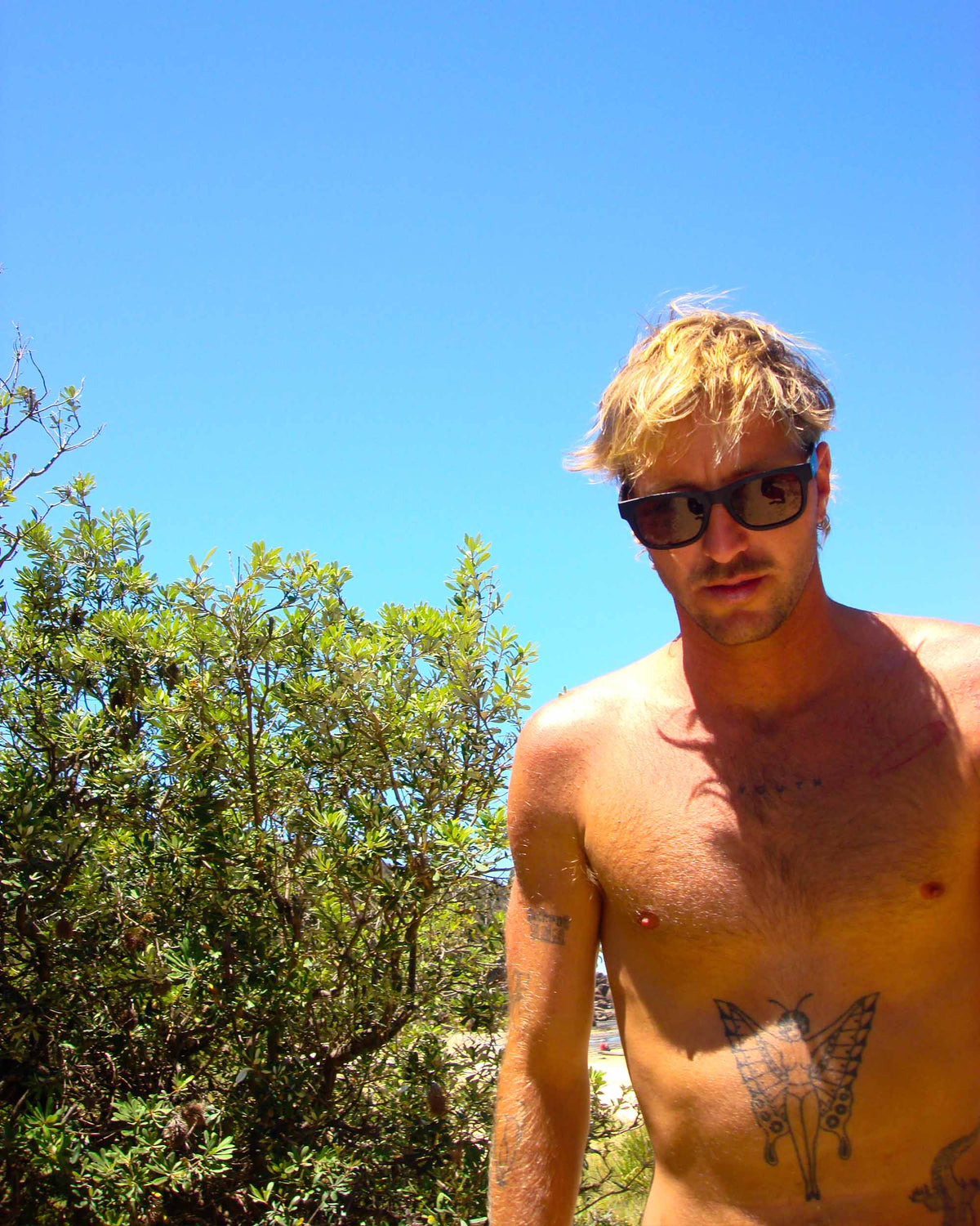 BAD HABIT  - MATTE SMOKEY TORTOISE / GREEN POLARISED