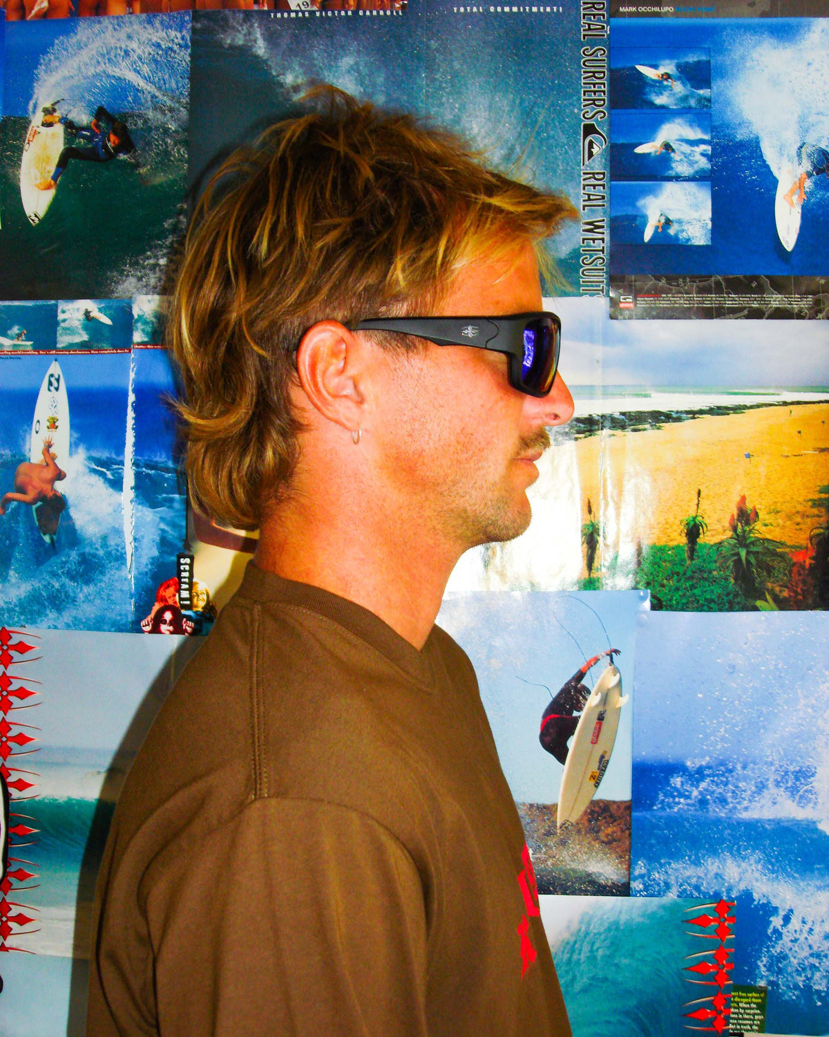 THE DECLINE - MATTE BLACK / BLUE REFLECTIVE POLARISED