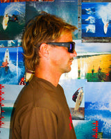 THE DECLINE - MATTE BLACK / BLUE REFLECTIVE POLARISED