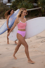 Tankini Surf Top - Chilli Checkers