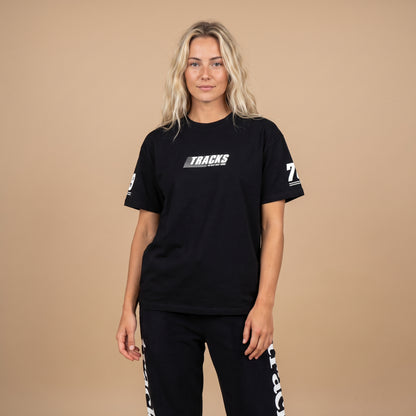 Logo Dash Tee, Black Tee