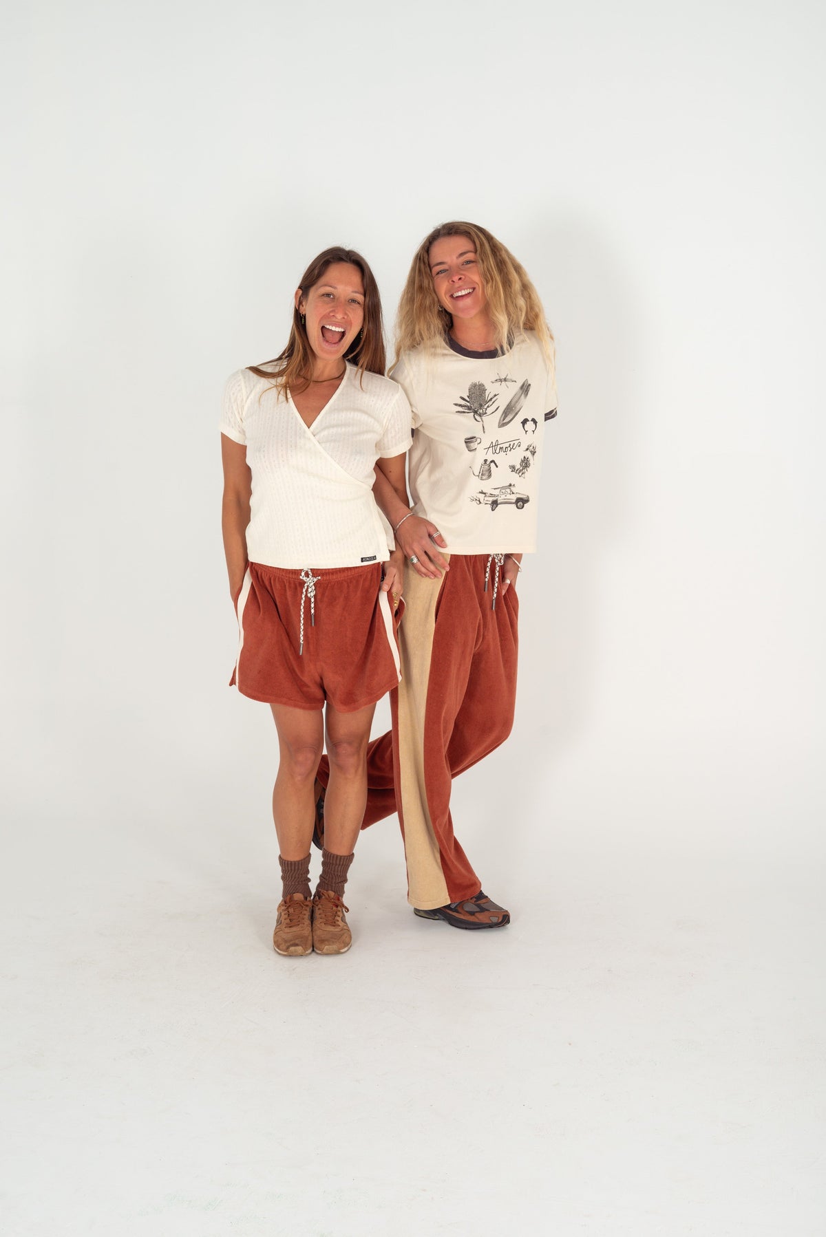 Après Surf Panel Pant in Rust & Cream - Atmosea