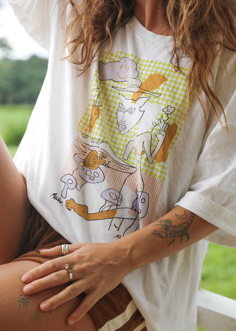 Artist Tee Mlak Organic Cotton Oversized Tee - Atmosea