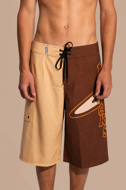 Desert Orange Retro Boardies