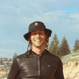 Black - Boardsox Bucket Surf Hat + Hard Shell Insert - BOARDSOX®Hat