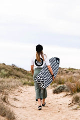The Checks print on Boardsox 14oz recycled canvas