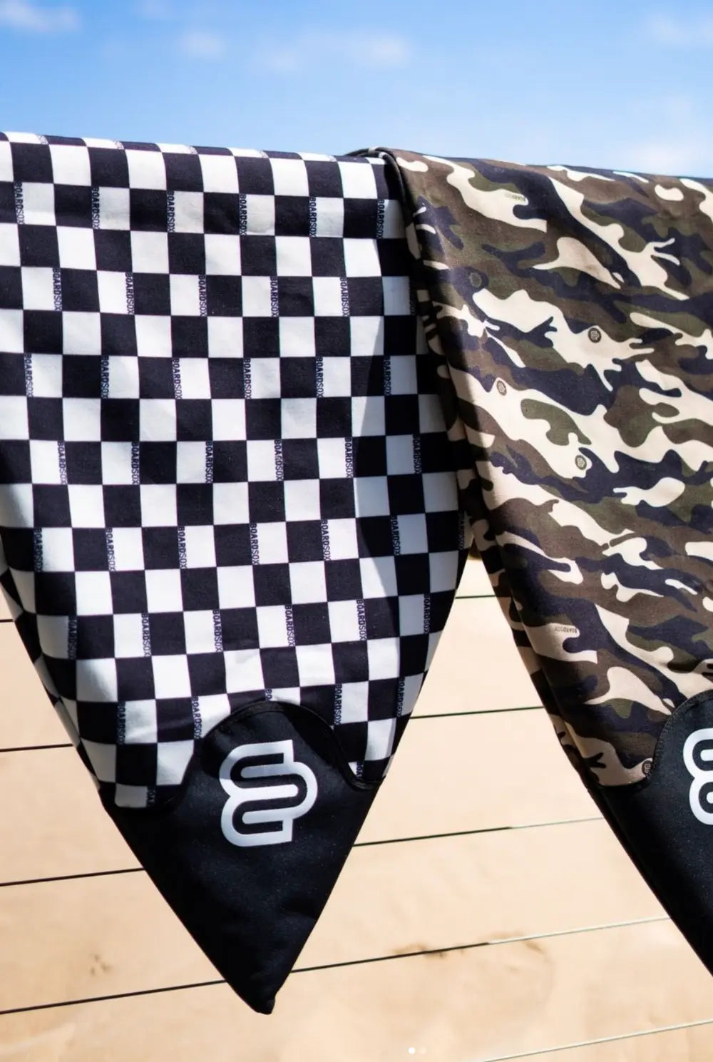 The Checks print on Boardsox 14oz recycled canvas