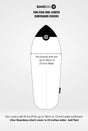 Mandala recycled canvas surfboard cover by Boardsox