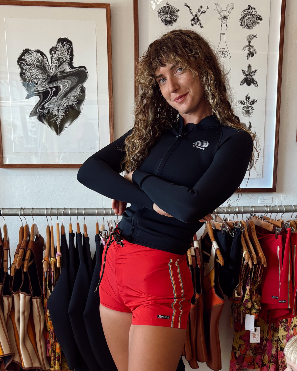 Gidget Boardshort in Red - Atmosea