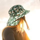 Green Leaf Boardsox Buket Surf Hat + Hard Shell Insert - BOARDSOX®Hat