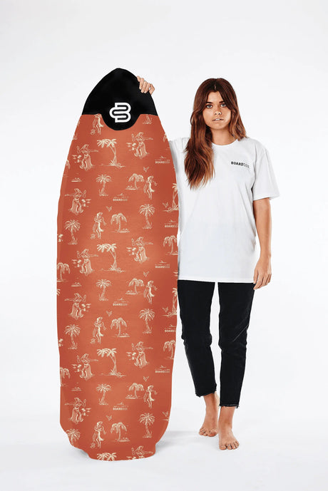 Hula Lula Boardsox canvas surfboard cover, handmade in Ocean Grove
