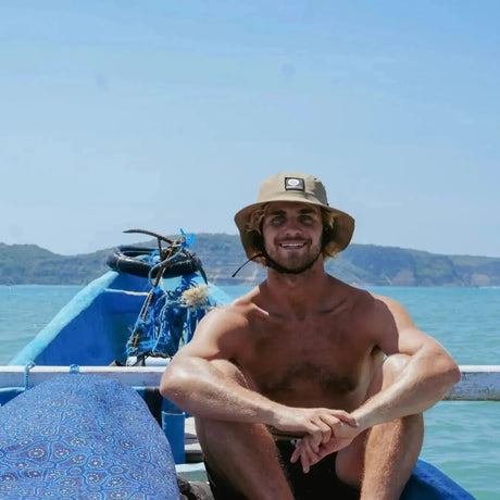 Khaki Boardsox surf hat