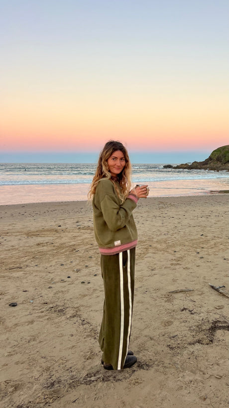 Khaki Knit Jumper - Atmosea