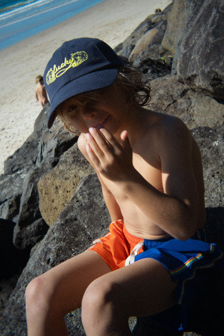 Kids Boardshorts Rainbow Orange - Atmosea