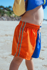 Kids Boardshorts Rainbow Orange - Atmosea