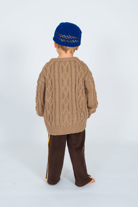 Kids Cable Knit in Mocha - Atmosea
