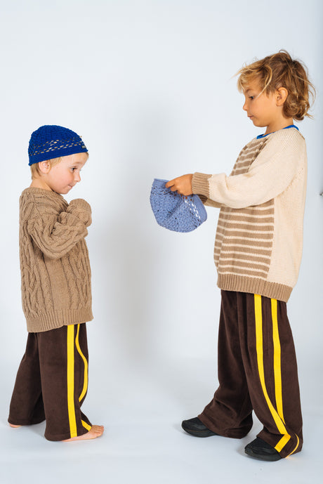 Kids Cable Knit in Mocha - Atmosea