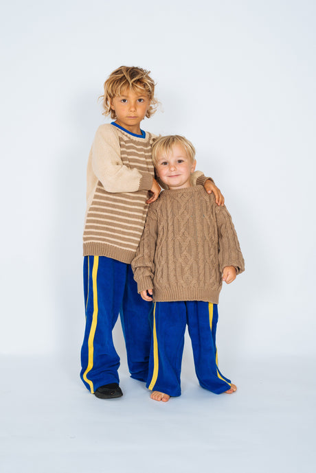 Kids Cable Knit in Mocha - Atmosea