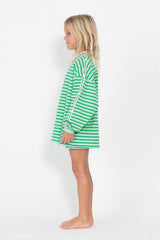 Kids Nautical Long Sleeve Tee - Shamrock Thin Stripe