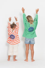Kids Nautical Long Sleeve Tee - Shamrock Thin Stripe