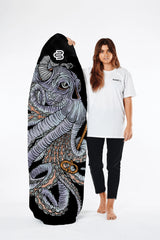 Kraken canvas surfboard cover, keeps wax out of your car