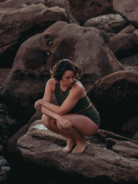 our surf bottom for ladies in green