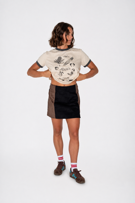 Mimosa Corduroy Mini Skirt - Atmosea
