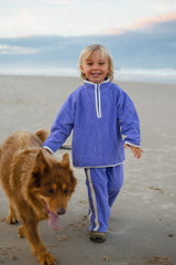Mini Terry Jumper Zip in Lavander - Atmosea
