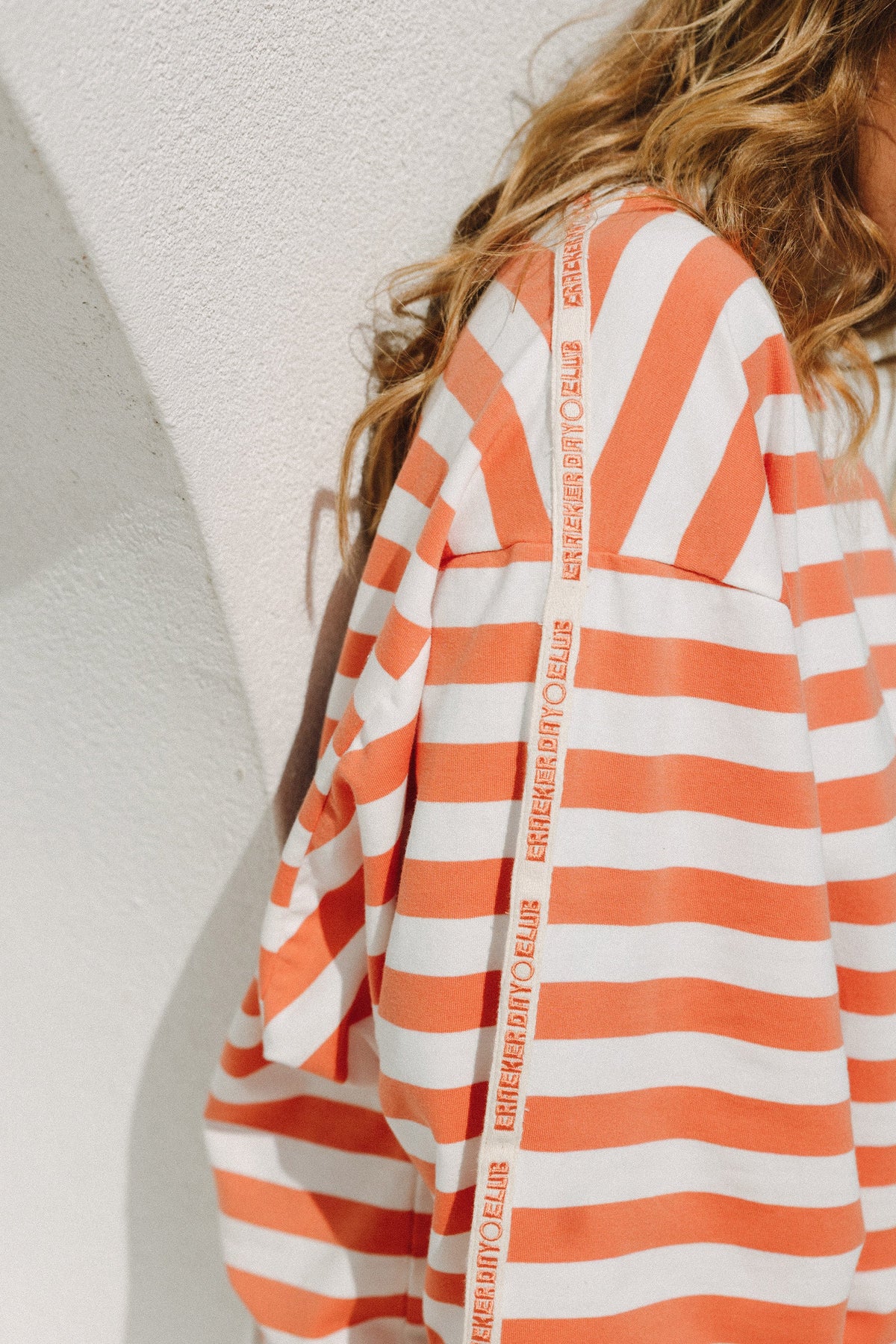 Nautical Long Sleeve Tee - Tangerine
