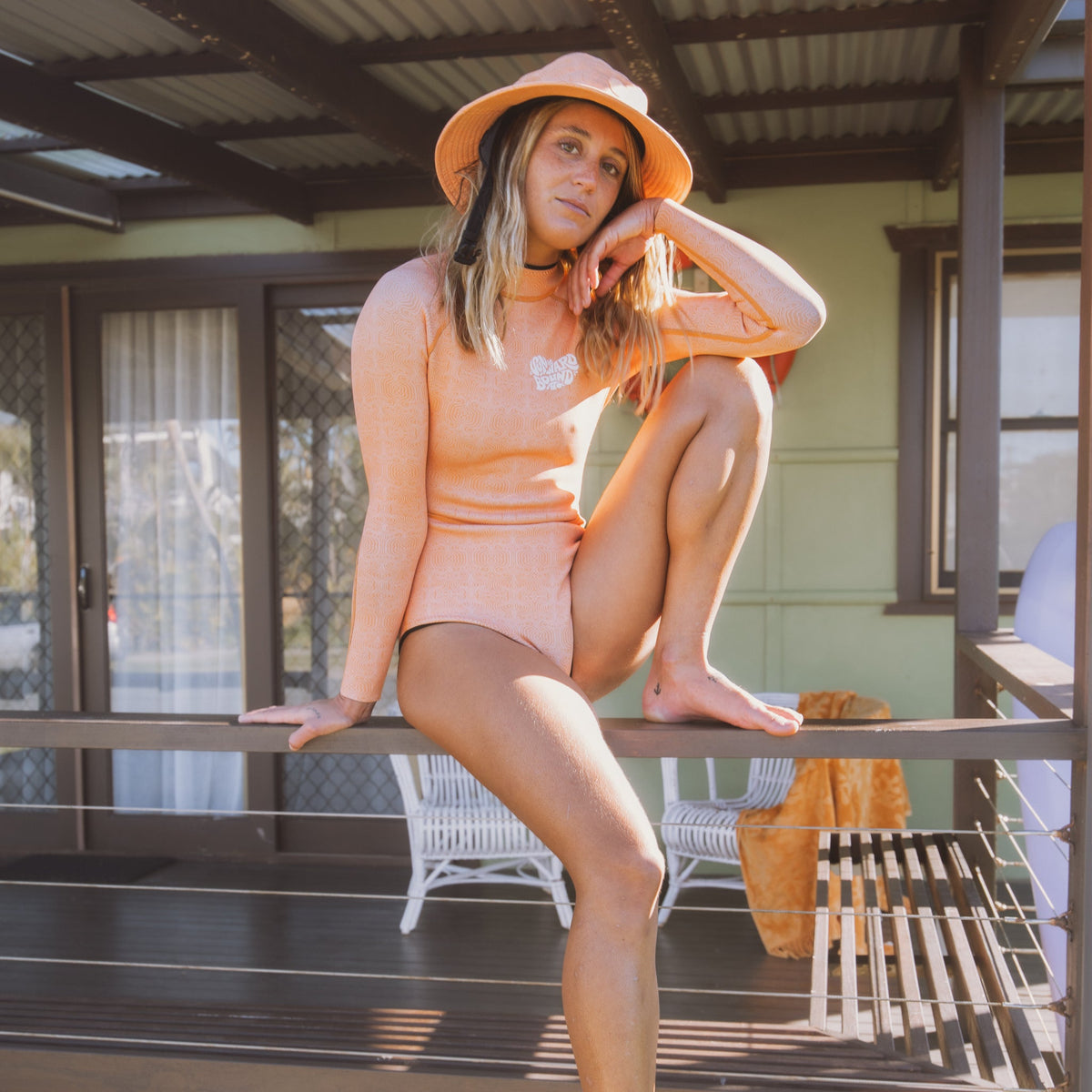 Sherbert Orange Surf Hat UPF50+