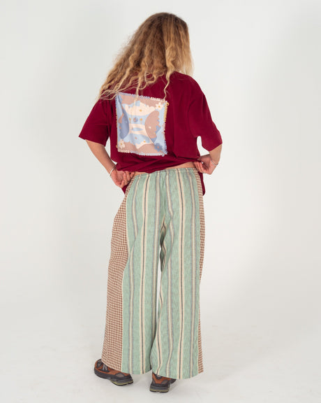 Patchwork Pant in Holiday Stripe - Atmosea