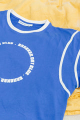 Racer Club Tee by cracker day club in blue