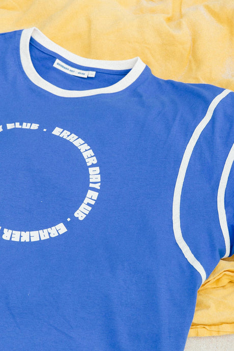 Racer Club Tee by cracker day club in blue