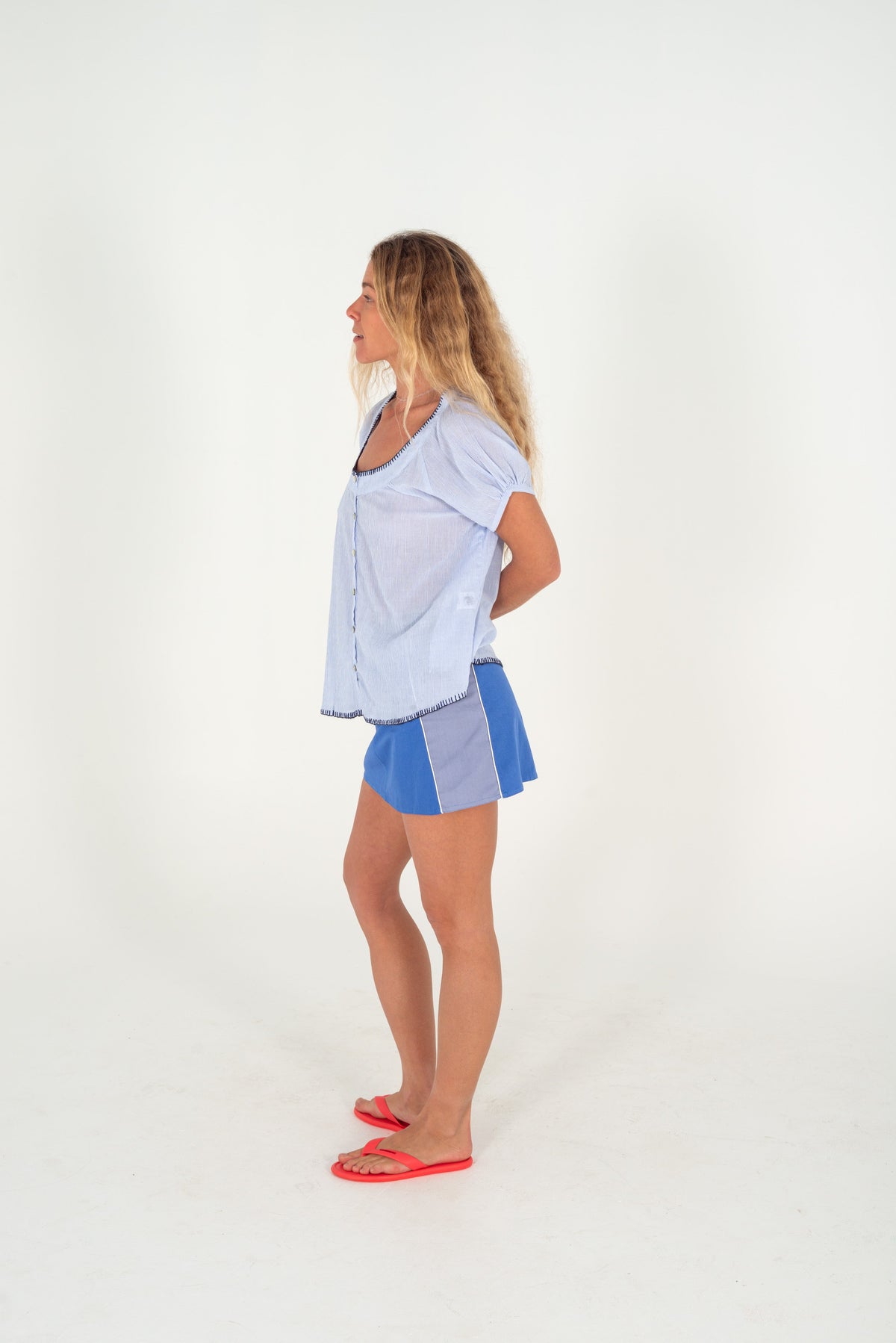 RORY BUTTON UP BLOUSE - Atmosea