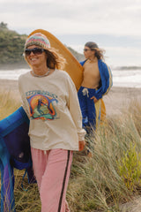 'Saline Shrine' By Angie Samblotte x Atmosea - Artist Oversized Longsleeve Tee - Atmosea