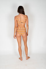 SPLICE BIKINI BOTTOMS IN SUNSET STRIPE - Atmosea